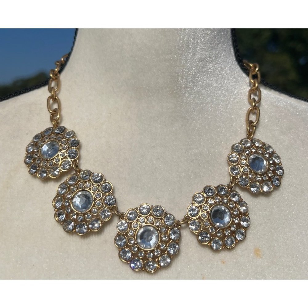 J. Crew Statement Crystal Necklace -- 18"